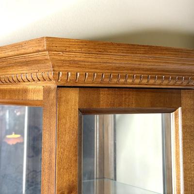 Vintage Lighted Curio Cabinet