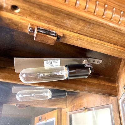 Vintage Lighted Curio Cabinet