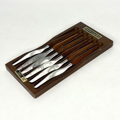 MCM Town & Country by Washington Forge Wood Handle Steak Knife Set