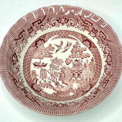 Royal Wessex Collection Willow Rose Red Service for 7