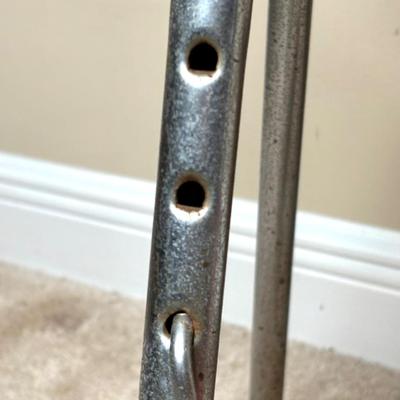 Vintage COSCO High Chair w Vinyl Padded Seat in Red & Chrome