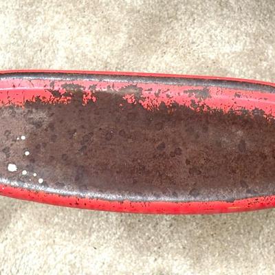 Vintage COSCO High Chair w Vinyl Padded Seat in Red & Chrome