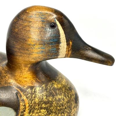 Vintage Leo Koppy Carved Wooden Duck