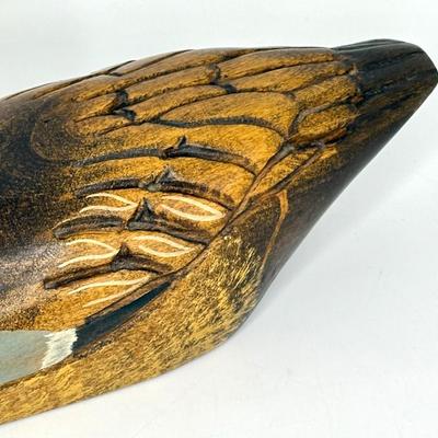 Vintage Leo Koppy Carved Wooden Duck