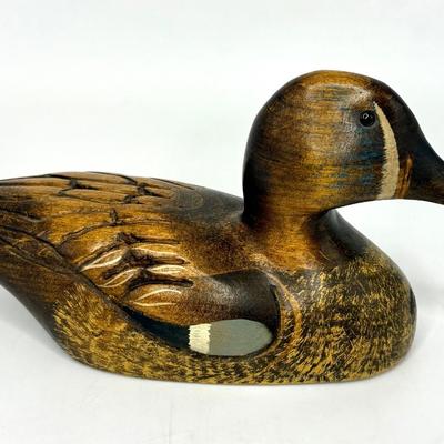 Vintage Leo Koppy Carved Wooden Duck