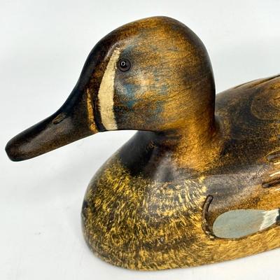 Vintage Leo Koppy Carved Wooden Duck