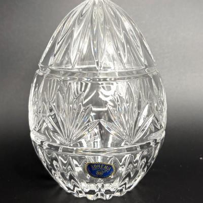 Bohemian Crystal Egg - Crystal Bell - Crystal Vase