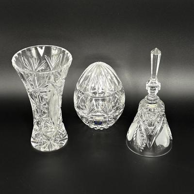 Bohemian Crystal Egg - Crystal Bell - Crystal Vase
