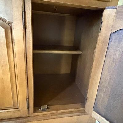 Solid Wood China Cabinet Hutch