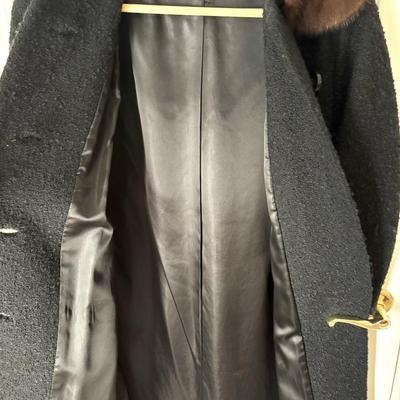 Ladies Authentic 1960s Union-Made Mink Collar Coat with "International Ladies Garment Workers Union" Tag