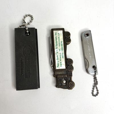 Lot of 7 Pocket Knives + Knife Sharpener