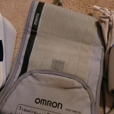 Working infrared thermometer and blood pressure cuff
