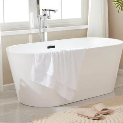 59" x 30" Freestanding Soaking Acrylic Bathtub NEW