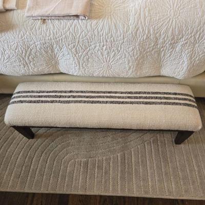 Antique stool with Montecito fabric