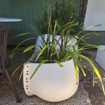 Fiber cement indoor outdoor pots