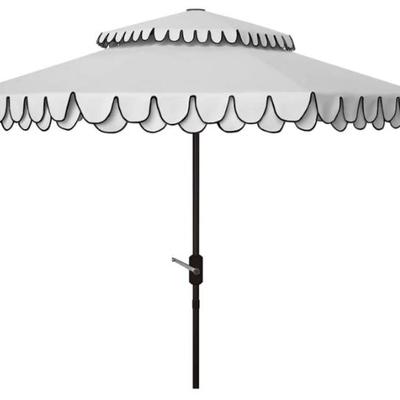 large scalloped umbrellas - 9 ft - 11 ft
