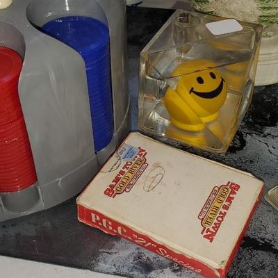 Random Home Items, Fans, Poker Chips etc