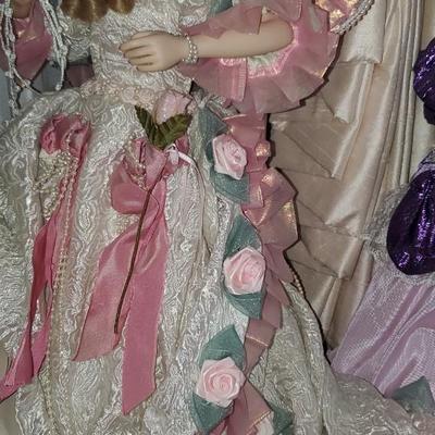 3 Porcelain Doll Lot