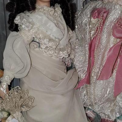 3 Porcelain Doll Lot