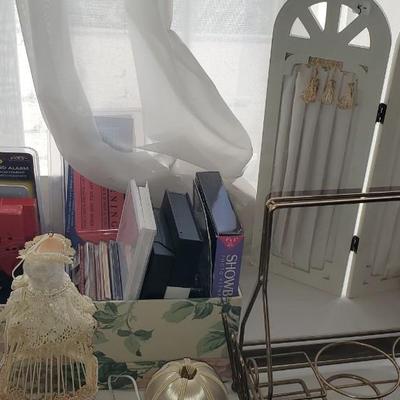 Collectibles table Lot, Records, and misc