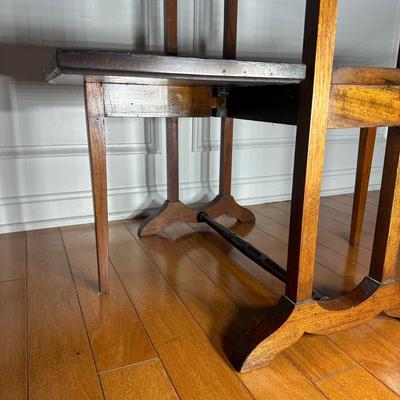 LOT 217: Vintage Two Tier Drop Leaf Table