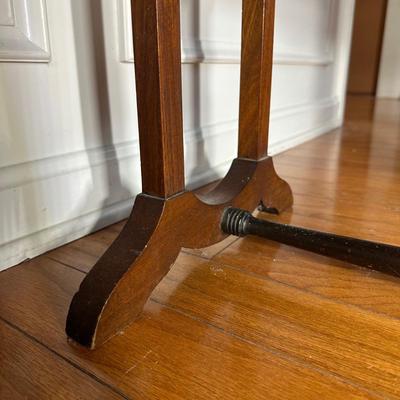 LOT 217: Vintage Two Tier Drop Leaf Table