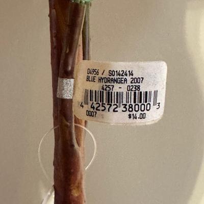 LOT 218: Vintage 3 Drawer Dresser w/ Vase & Faux Flowers