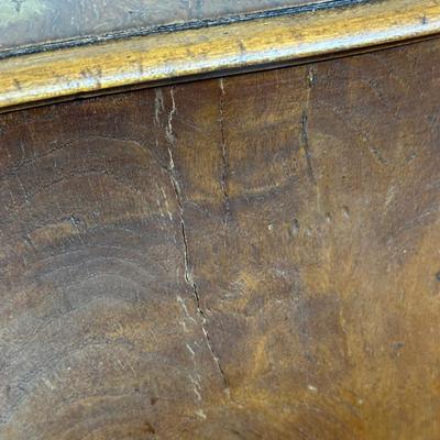 LOT 218: Vintage 3 Drawer Dresser w/ Vase & Faux Flowers