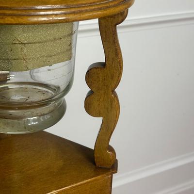 LOT 219: Vintage Mahogany Ashtray/Plant Stand