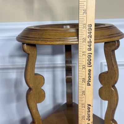 LOT 219: Vintage Mahogany Ashtray/Plant Stand