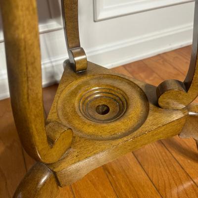 LOT 219: Vintage Mahogany Ashtray/Plant Stand