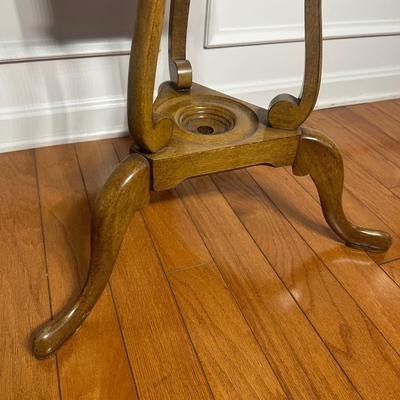LOT 219: Vintage Mahogany Ashtray/Plant Stand