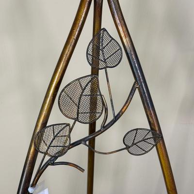 LOT 223: Framed Painting w/ Floral Easel