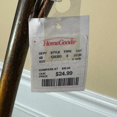 LOT 223: Framed Painting w/ Floral Easel