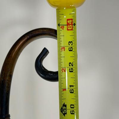 LOT 223: Framed Painting w/ Floral Easel