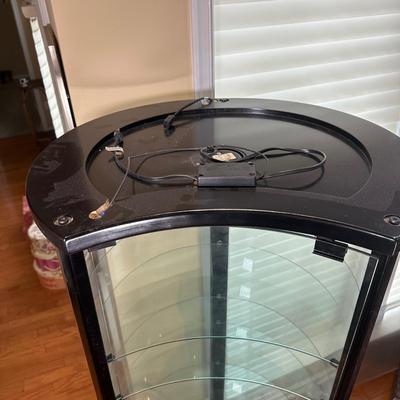 LOT 224: Glass Curio Cabinet Display