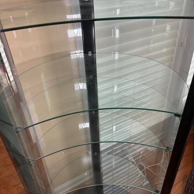 LOT 224: Glass Curio Cabinet Display