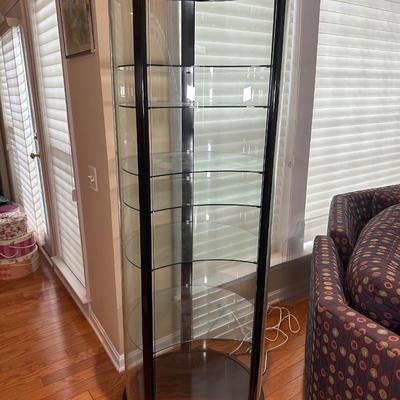 LOT 224: Glass Curio Cabinet Display