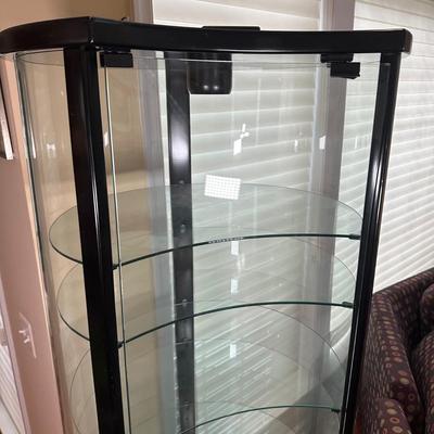 LOT 224: Glass Curio Cabinet Display