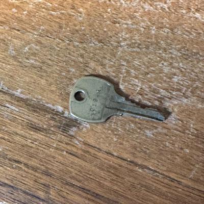 LOT 227: MCM Jasper Furniture Wooden Desk w/ Office Supplies