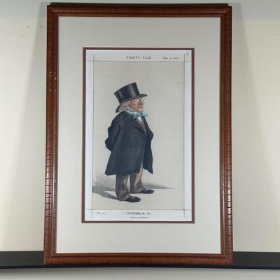 LOT 231: Set Of 3 Vintage Framed Vanity Fair Prints