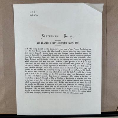 LOT 231: Set Of 3 Vintage Framed Vanity Fair Prints