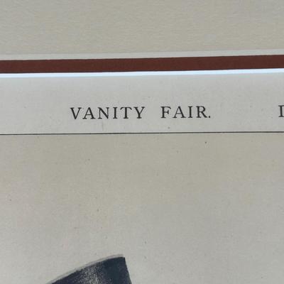 LOT 231: Set Of 3 Vintage Framed Vanity Fair Prints