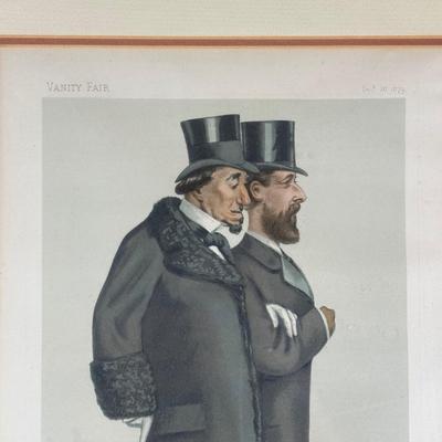 LOT 232: Set Of 4 Vintage Framed Vanity Fair Prints