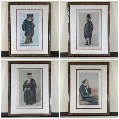 LOT 232: Set Of 4 Vintage Framed Vanity Fair Prints