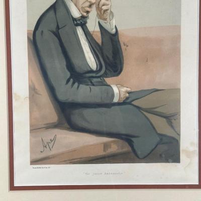 LOT 232: Set Of 4 Vintage Framed Vanity Fair Prints