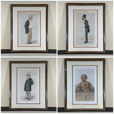 LOT 234: Set Of 4 Vintage Framed Vanity Fair Prints