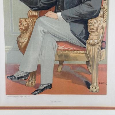 LOT 235: Set Of 4 Vintage Framed Vanity Fair Prints