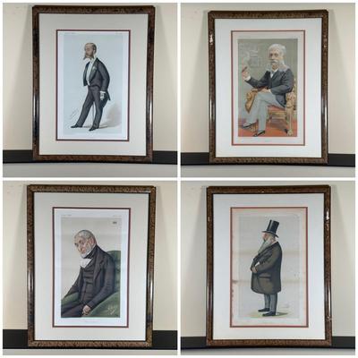 LOT 235: Set Of 4 Vintage Framed Vanity Fair Prints