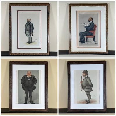 LOT 236: Set Of 4 Vintage Framed Vanity Fair Prints